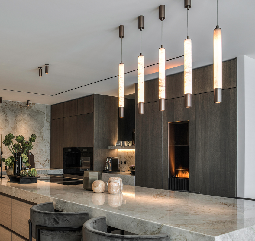 Luxury penthouse with Alabaster lighting